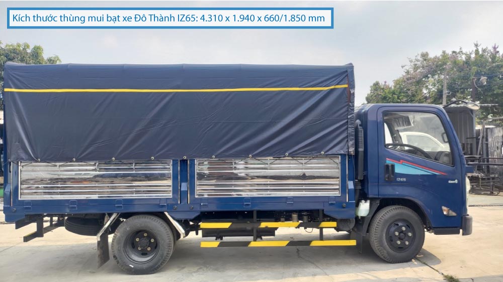 Xe tải Đô Thành IZ65 thùng mui bạt (1.9t - 2.2t - 3.5t)